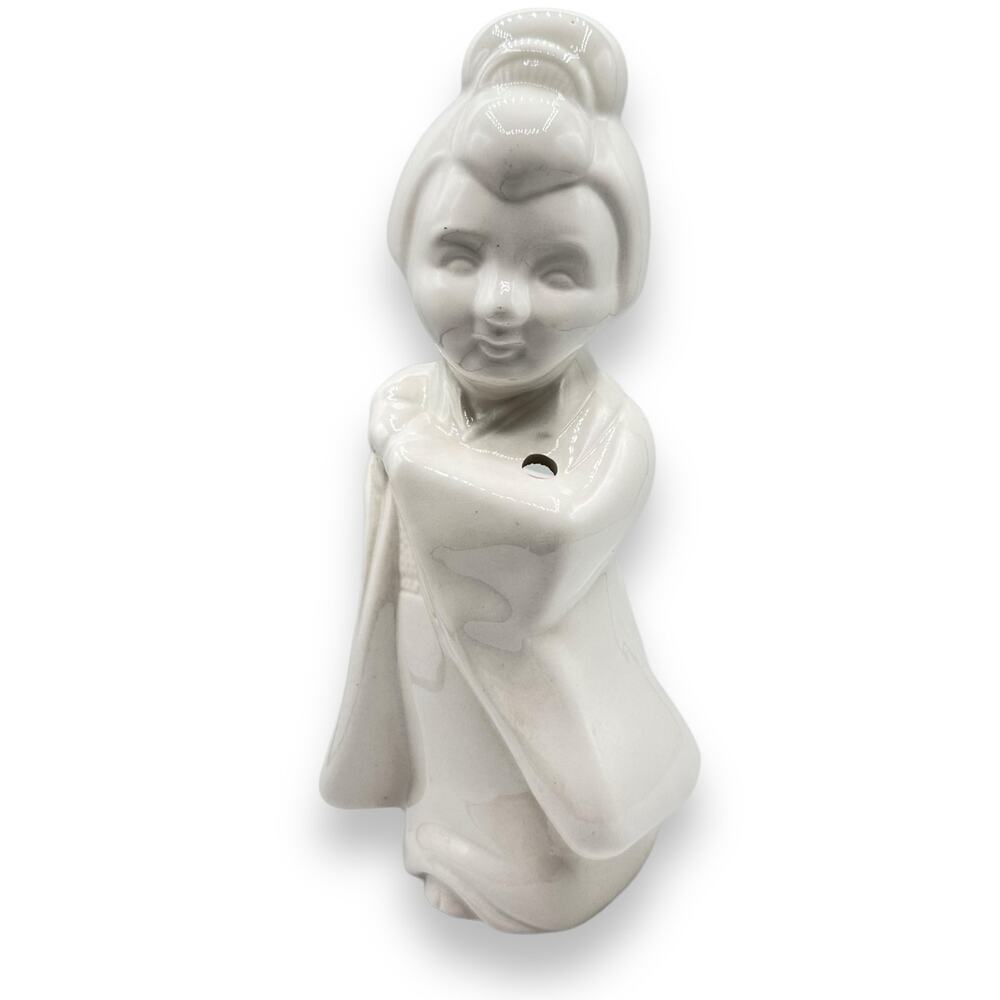 Vintage 1980s Orchids Of Hawaii Geisha Tiki Mug Flower Vase - 10" Tall
